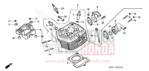 CULASSE CRF100F7 de 2007